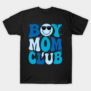 Boy Mom Club Mother'S Day Groovy Mother Mama T-Shirt